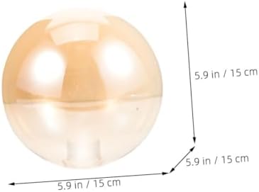 Amber Glass Globe Lamp Shade for Pendant Light
