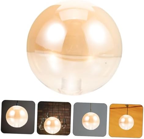1 Piece Glass Amber Lampshade for Pendant Light Replacement