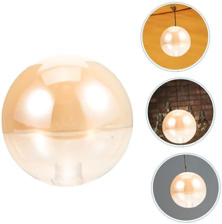 Amber Glass Globe Lamp Shade for Pendant Light