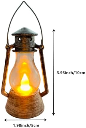 12 Pack Mini Lantern with 4 Inch Flickering LED Candle