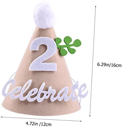 MERRYHAPY 4pcs Non Woven Birthday Party Hats for Kids