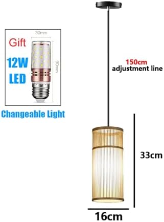 Modern Hand Woven LED Pendant Chandelier for Bedroom and Dining