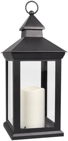 Bright Zeal 14 Decorative Candle Lantern with Timer