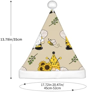 Salelf Gnomes Bees Sunflowers Santa Hat for Kids