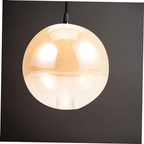 Amber Glass Globe Lamp Shade for Pendant Light