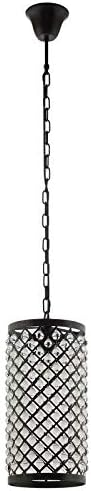 Country Farm Beach Chandelier Pendant Ceiling Light Fixture Black Steel Glass