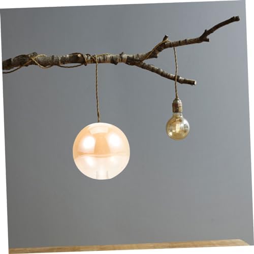 Amber Glass Globe Lamp Shade for Pendant Light