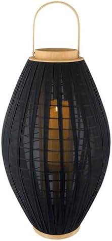 47th Main Glass Hurricane Round Lantern with Handle