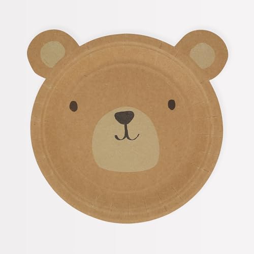 Meri Meri Woodland Bear Party Plates Pack of 8