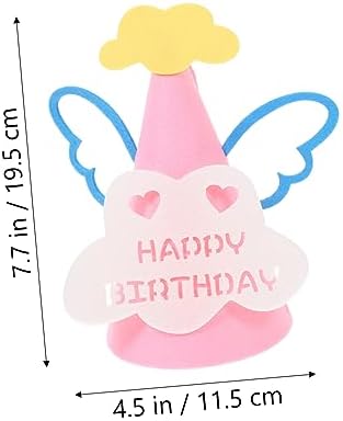 2pcs Birthday Hat Baby Shower Cone Hat Party Favors Headwear