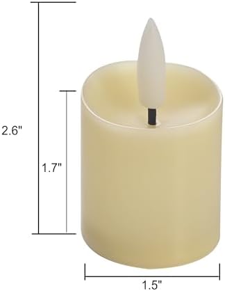 EZiGarden Battery Operated Flameless Votive Candles Set of 6