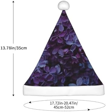 Lilac Santa Hat for Kids Baby Christmas Hat Plush Holiday Costume