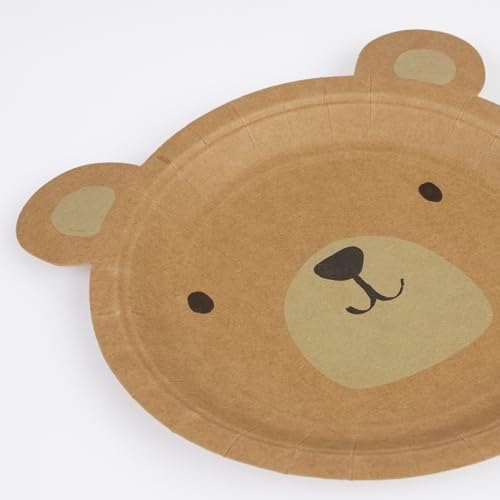 Meri Meri Woodland Bear Party Plates Pack of 8