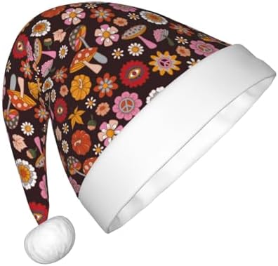70s Groovy Hippie Santa Hat for Kids