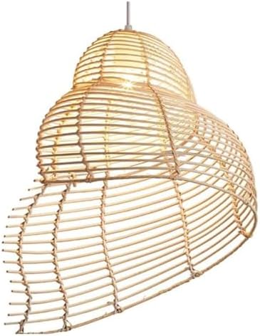 KADELONG Rattan Pendant Light Chandelier Vintage Lantern