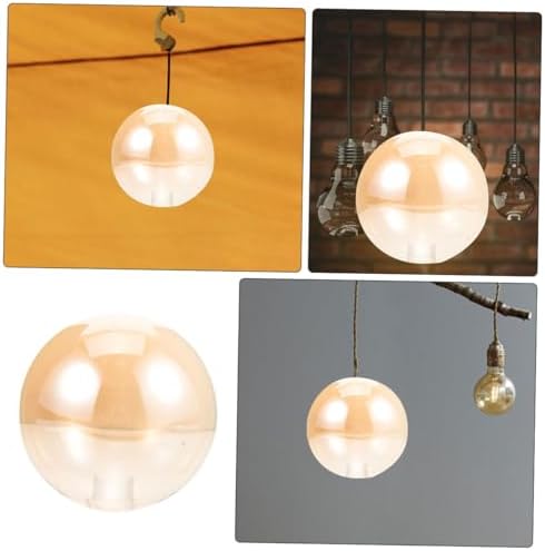1 Piece Glass Amber Lampshade for Pendant Light Replacement