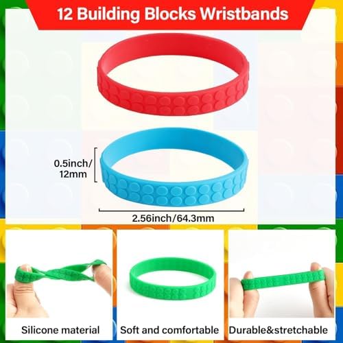 CHUNNIN 24PCS Building Block Party Favors Set