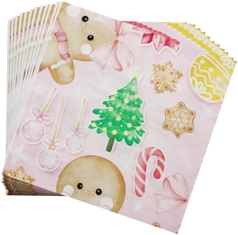Gingerbread Party Plates and Napkins 52Pcs
