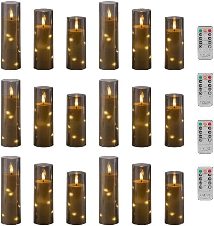 18 Pcs Flameless LED Candles with Remote and Timer