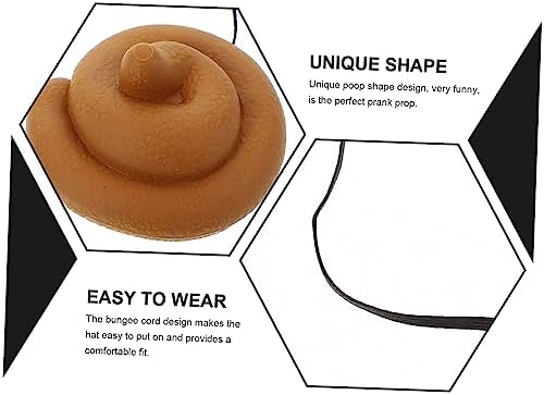 Toyvian Unisex Poop Hat Costume for Parties and Cosplay