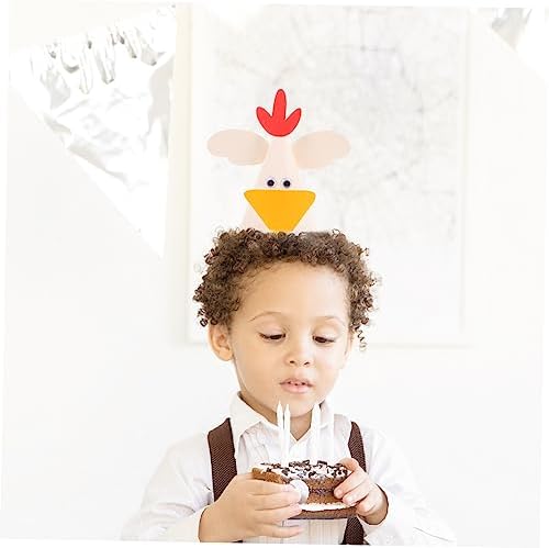 Toyvian 5pcs Animal Theme Birthday Hats for Kids Parties