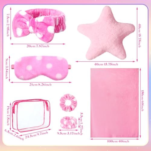 Suncalla 48 Piece Sleepover Party Kit for Girls