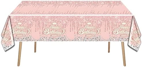 Pink Rose Gold Glitter Diamond Party Plate Set