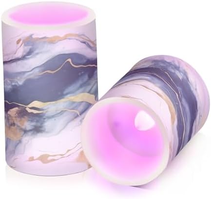 BOENLE Flameless Candles with Remote Timer Set of 2