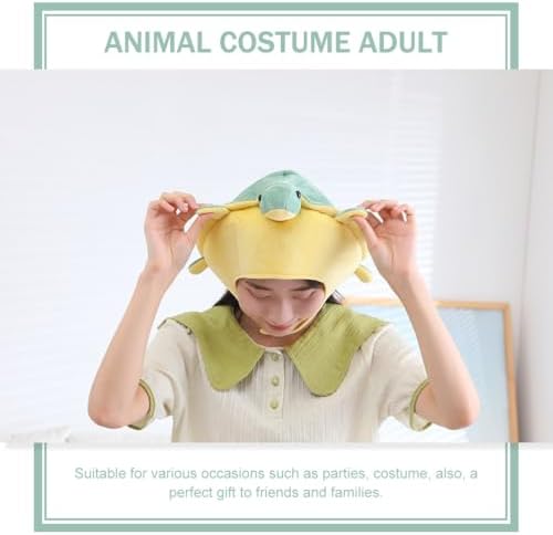PRETYZOOM Turtle Plush Party Hat Cartoon Costume Prop