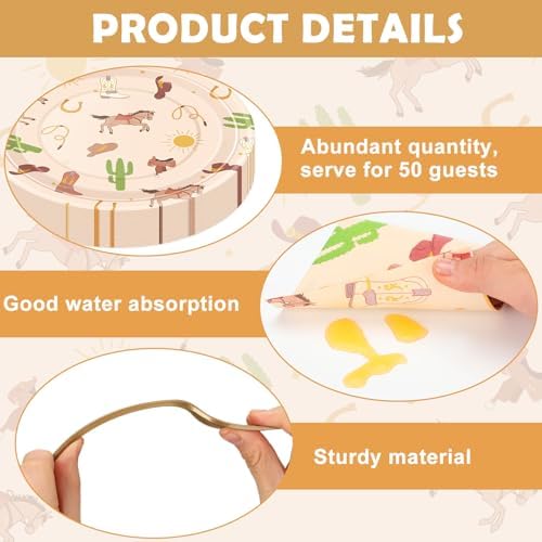 Yungyan 300 Pcs Western Birthday Party Decorations Set