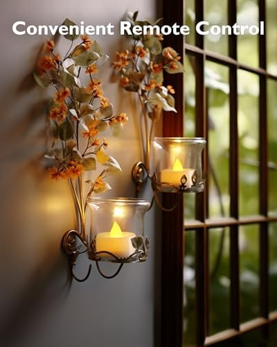 Homemory Flameless LED Tea Lights with Remote and Timer