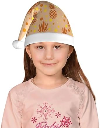 Salelf Pineapple Santa Hat for Kids Baby Christmas Party