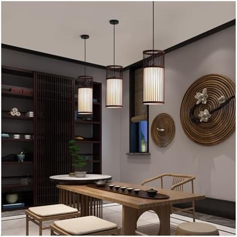Modern Hand Woven LED Pendant Chandelier for Bedroom and Dining