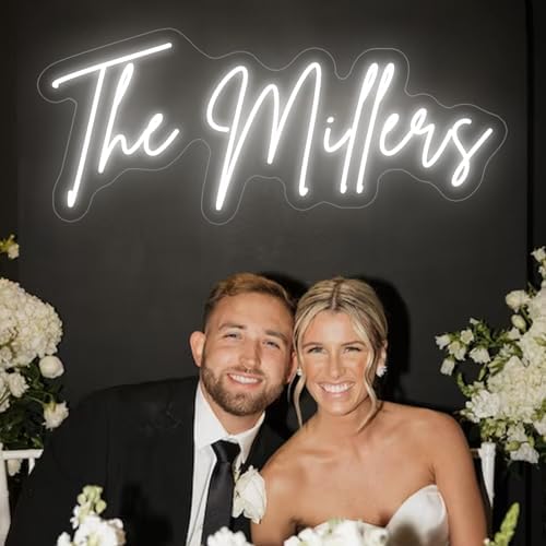 Custom LED Neon Sign Wedding Name Light Decor