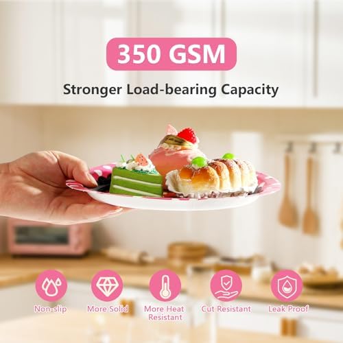 Grencian 96 Pc Pink Mouse Themed Party Plates
