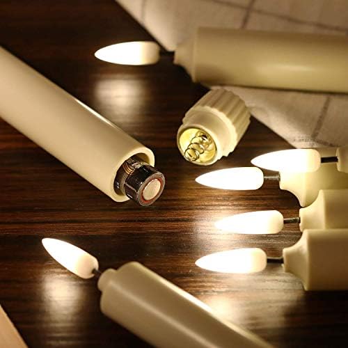 Da by 3D Flame LED Window Candles - Set of 10