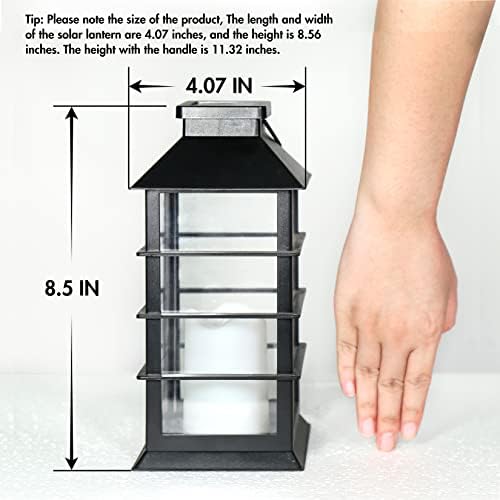 2 Pack Waterproof LED Hanging Lanterns for Yard Decor
