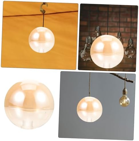 Amber Glass Globe Lamp Shade for Pendant Light