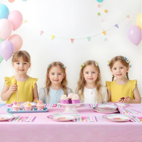 WERNNSAI Ice Cream Party Supplies Set