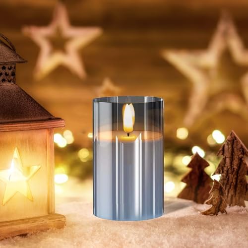 Sudifor Grey Flameless Candles 5 Pack Set