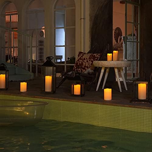 Homemory Waterproof Flameless Candles with Remote Control Timer