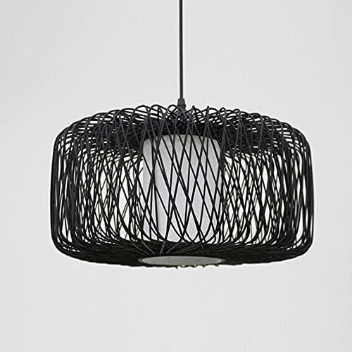Rattan Art Chandelier Bamboo Wicker Pendant Light Modern Nordic Design