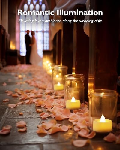 Homemory Flameless LED Tea Lights with Remote and Timer