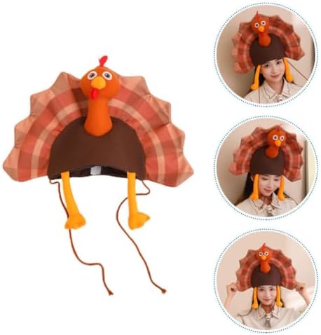 EXCEART Thanksgiving Turkey Hat Costume for Kids