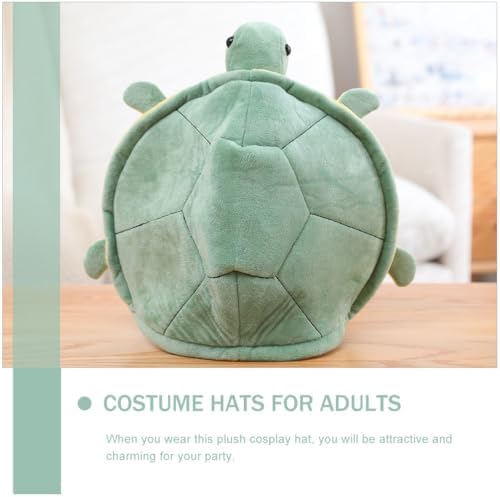 PRETYZOOM Turtle Plush Party Hat Cartoon Costume Prop