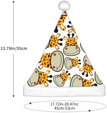 Salelf Giraffes Head Santa Hat for Kids
