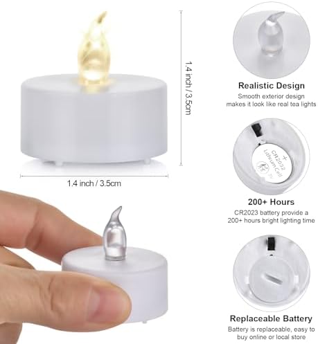 Hanzim 150 Pack Flameless LED Tea Light Candles