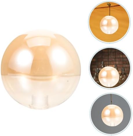 1 Piece Glass Amber Lampshade for Pendant Light Replacement