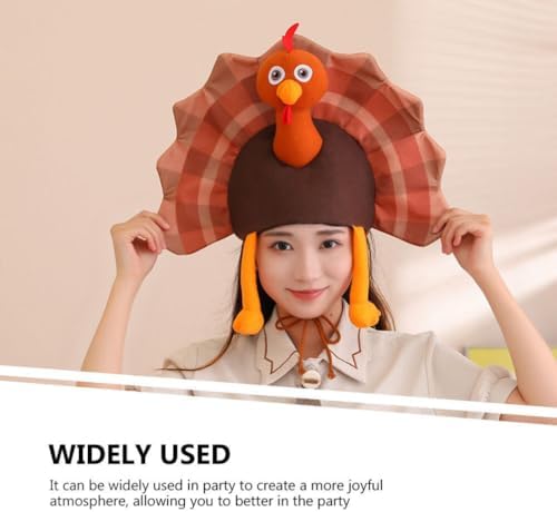 EXCEART Thanksgiving Turkey Hat Costume for Kids