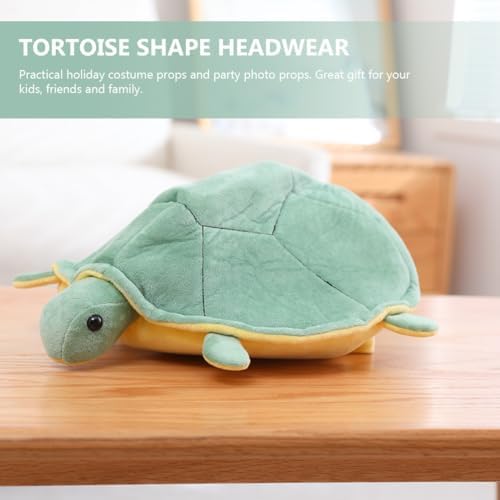 PRETYZOOM Turtle Plush Party Hat Cartoon Costume Prop